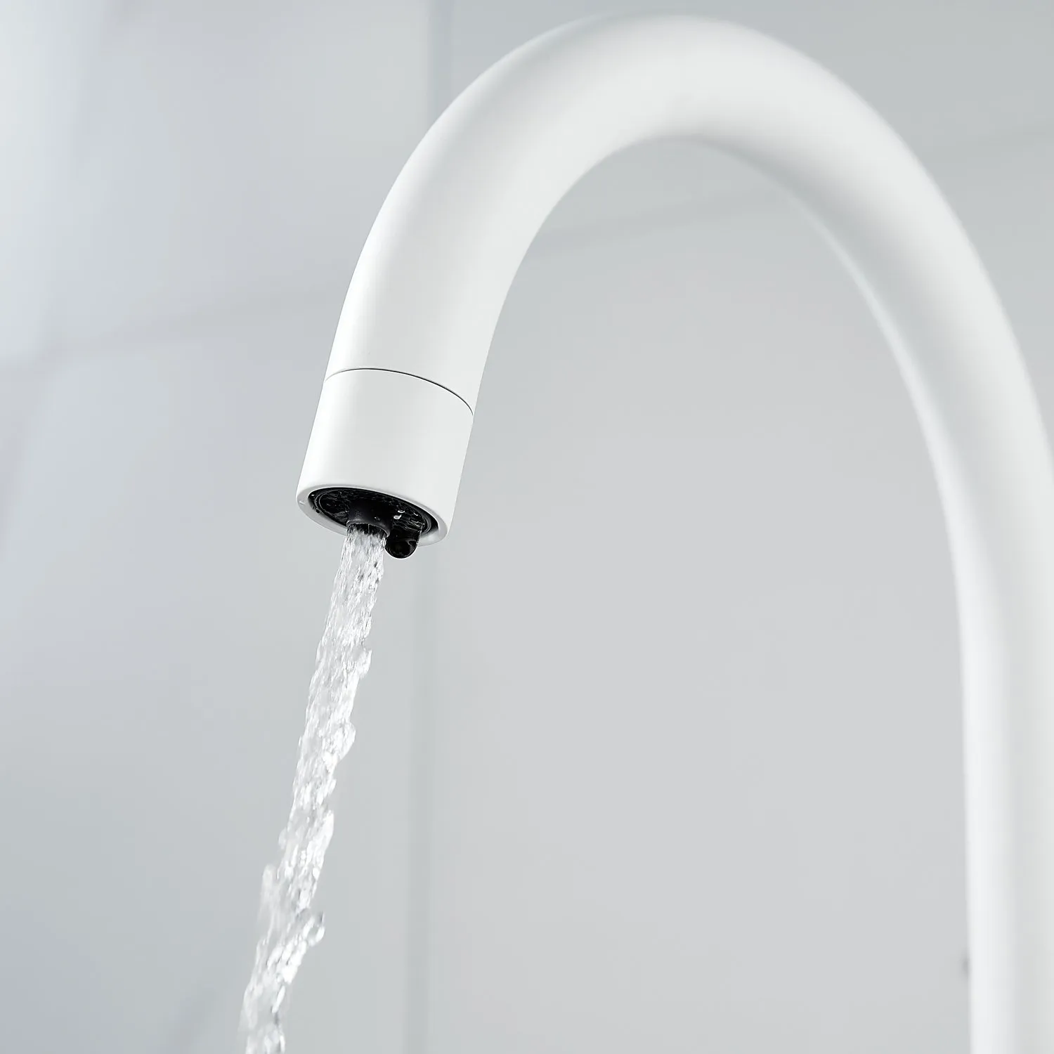 Смеситель для кухни с подключением фильтра воды Raffine F108C, белый