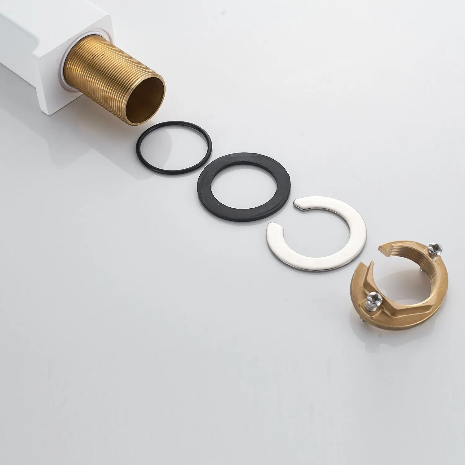 Смеситель для раковины высокий Rose R18C R1811C-1, белый