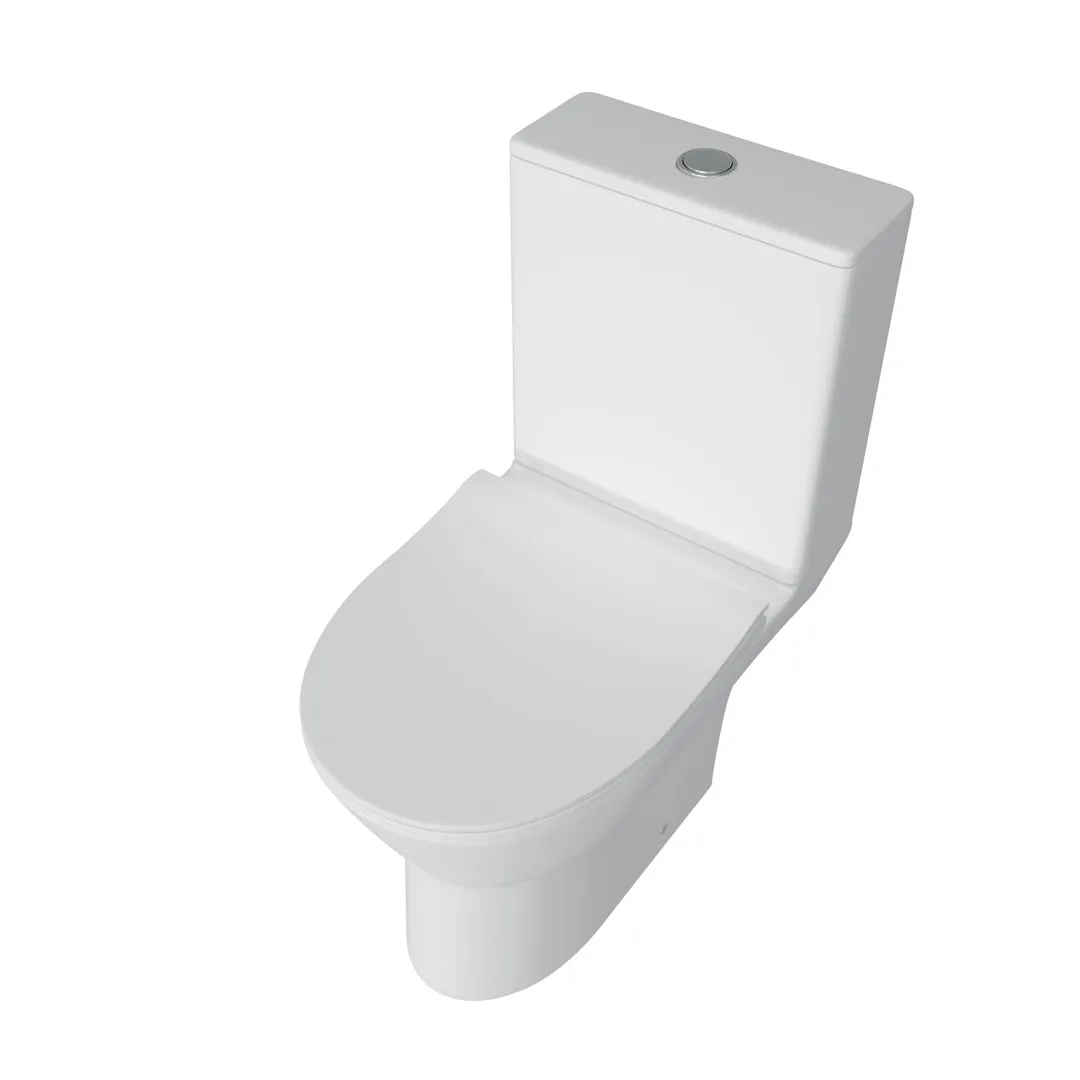 Унитаз напольный Maretti Ritta безободковый с микролифтом, RI10NBM58-844, белый