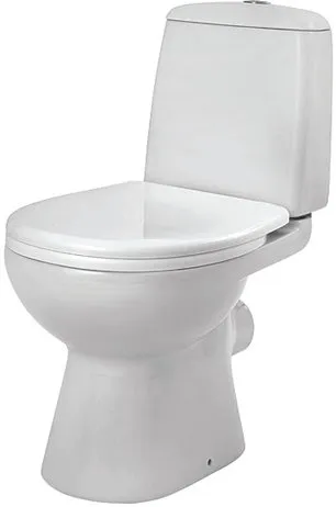 1.WH30.1.746 ЦЕЗАРЬ унитаз-компакт, гориз.выпуск, 2 режима, soft-close