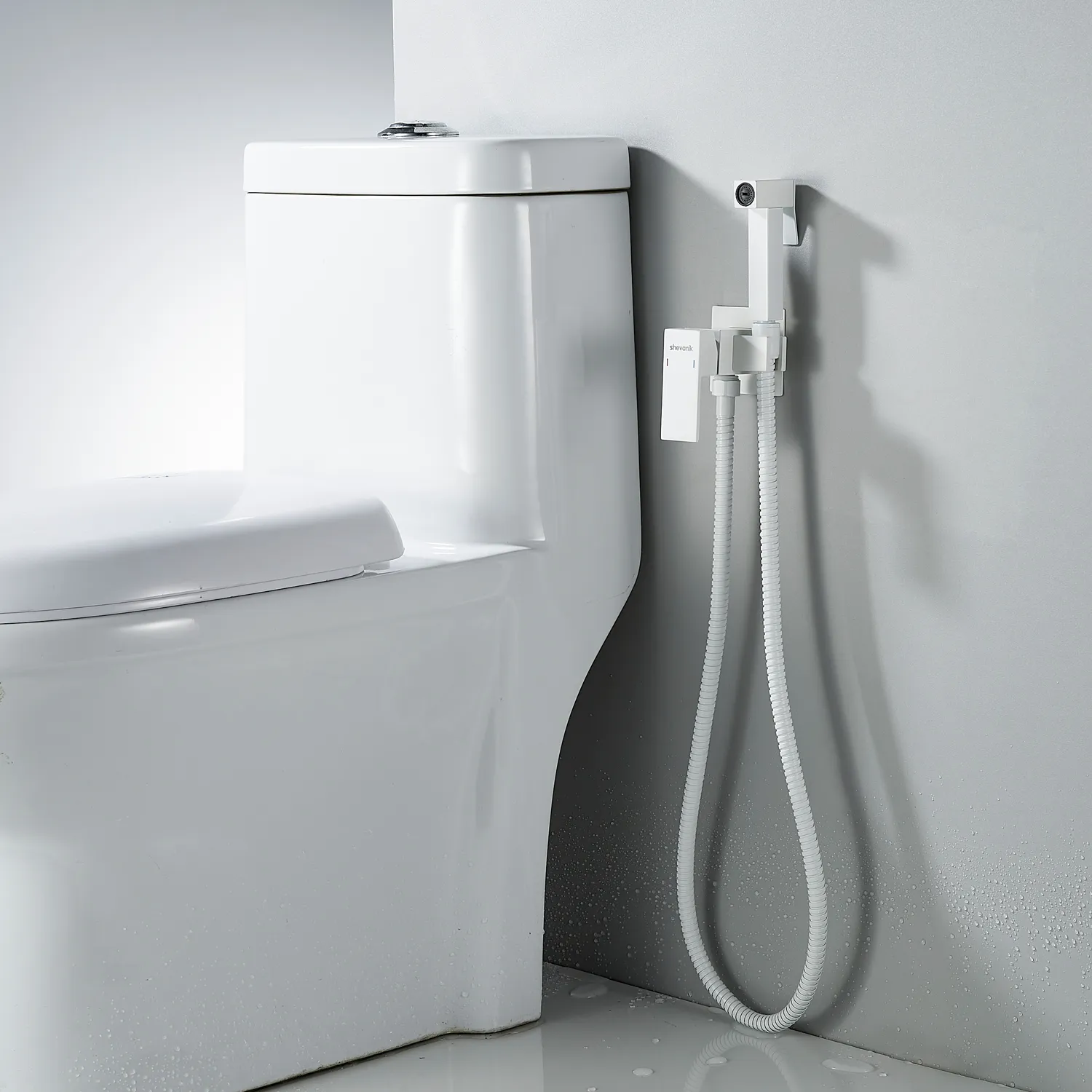Гигиенический душ со смесителем Shevanik S127C, белый