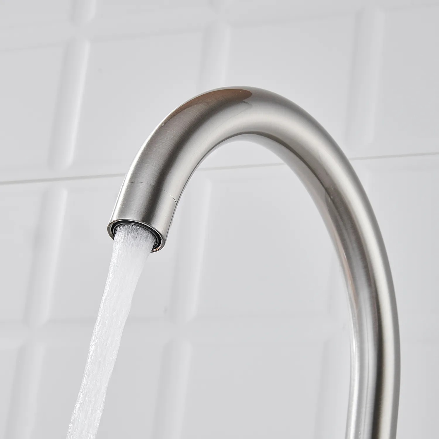 Смеситель для кухни с подключением фильтра Shevanik S428L, сатин