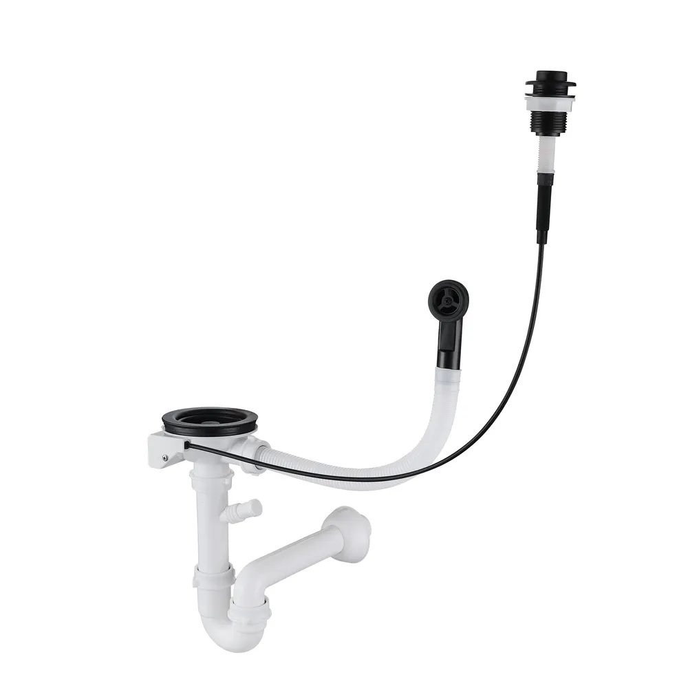 Сифон для кухонной мойки Rivelato 13PB2-P2, черный