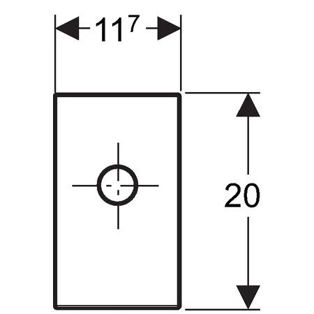 Финишный комплект Geberit для pаковины с вн. сифоном: гл. хром (115.416.21.1)