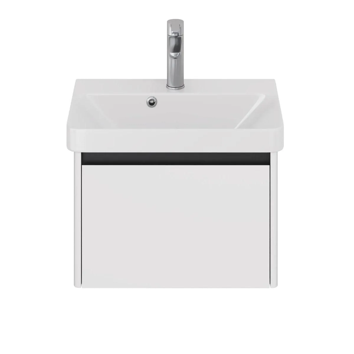 Тумба с раковиной подвесная Dreja Luxury 55 см, белый