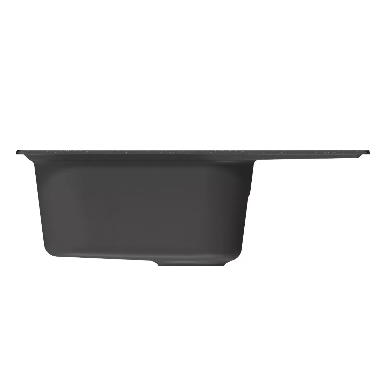 Мойка MIXLINE ML-GM18 с крылом  черная (308) 640*490*190мм NEW (551970)