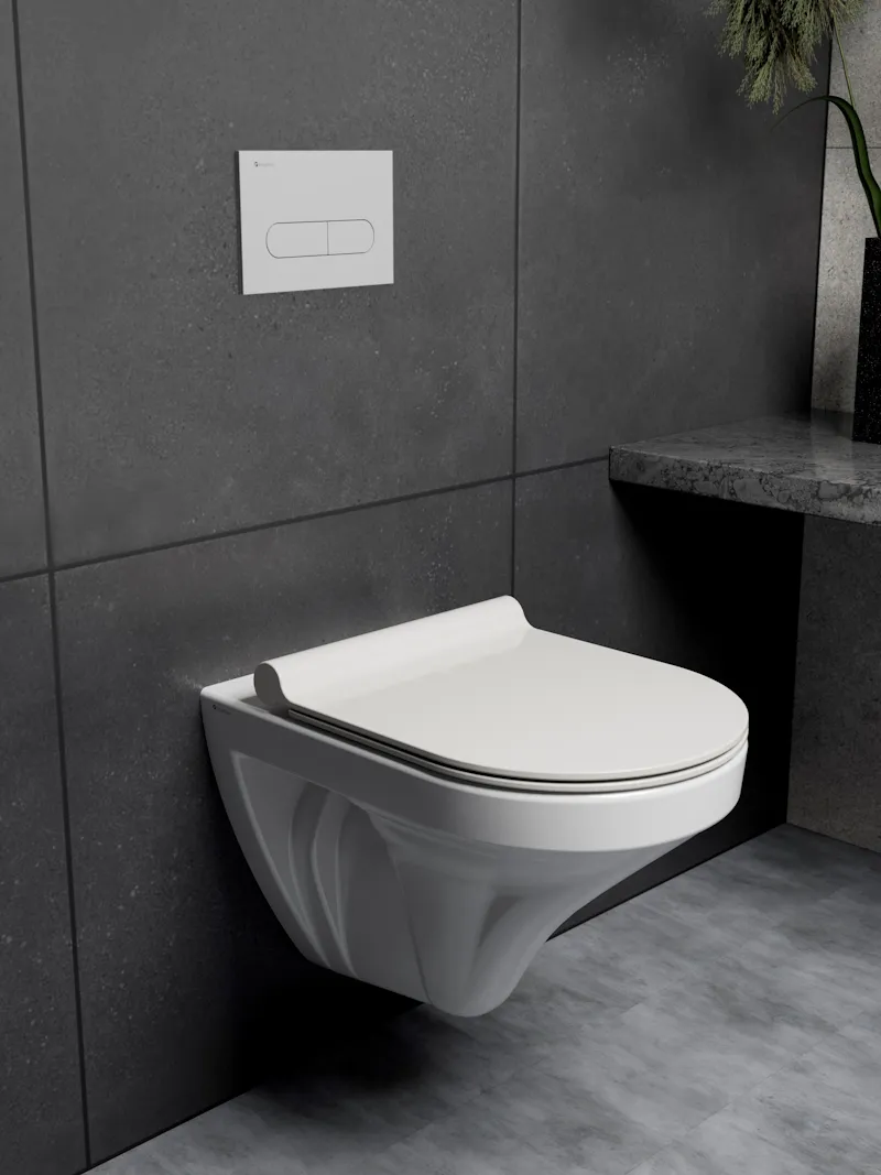 Клавиша смыва Knotlor BIS101WY, белый