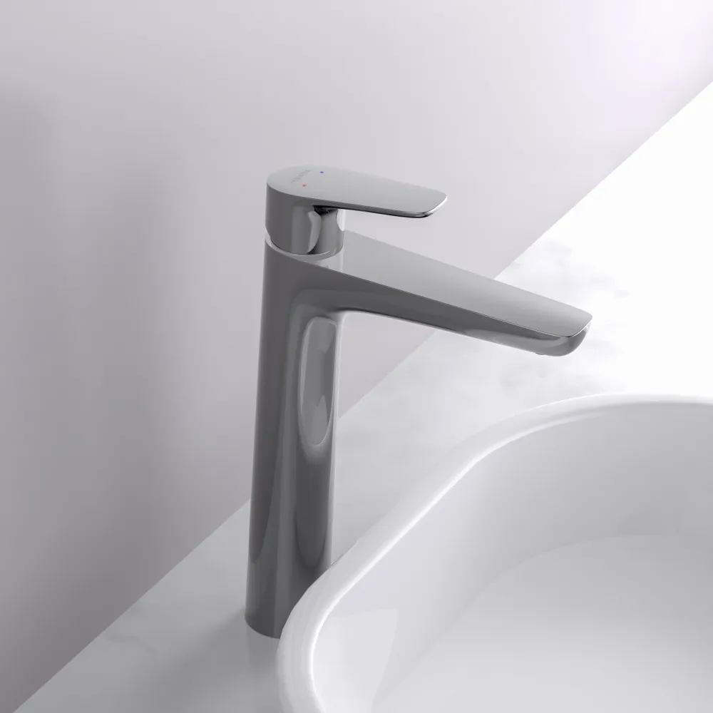 AQ1104CR БЕТТА смеситель для раковины 230, без донного клапана