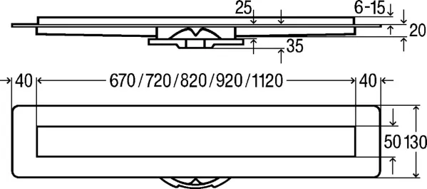 753177 Advantix Basic Set душевой лоток (нерж.сталь) 900 мм в комп. с сифоном 0.5 л/сек, ножками, дизайн решеткой ER10 (глянцевая); модель 4983.10