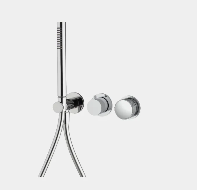 Смеситель для душа Fima Carlo Frattini Texture Collection, H Collection, на 2 потребителя, никель брашированный (F5619WX8HSN)