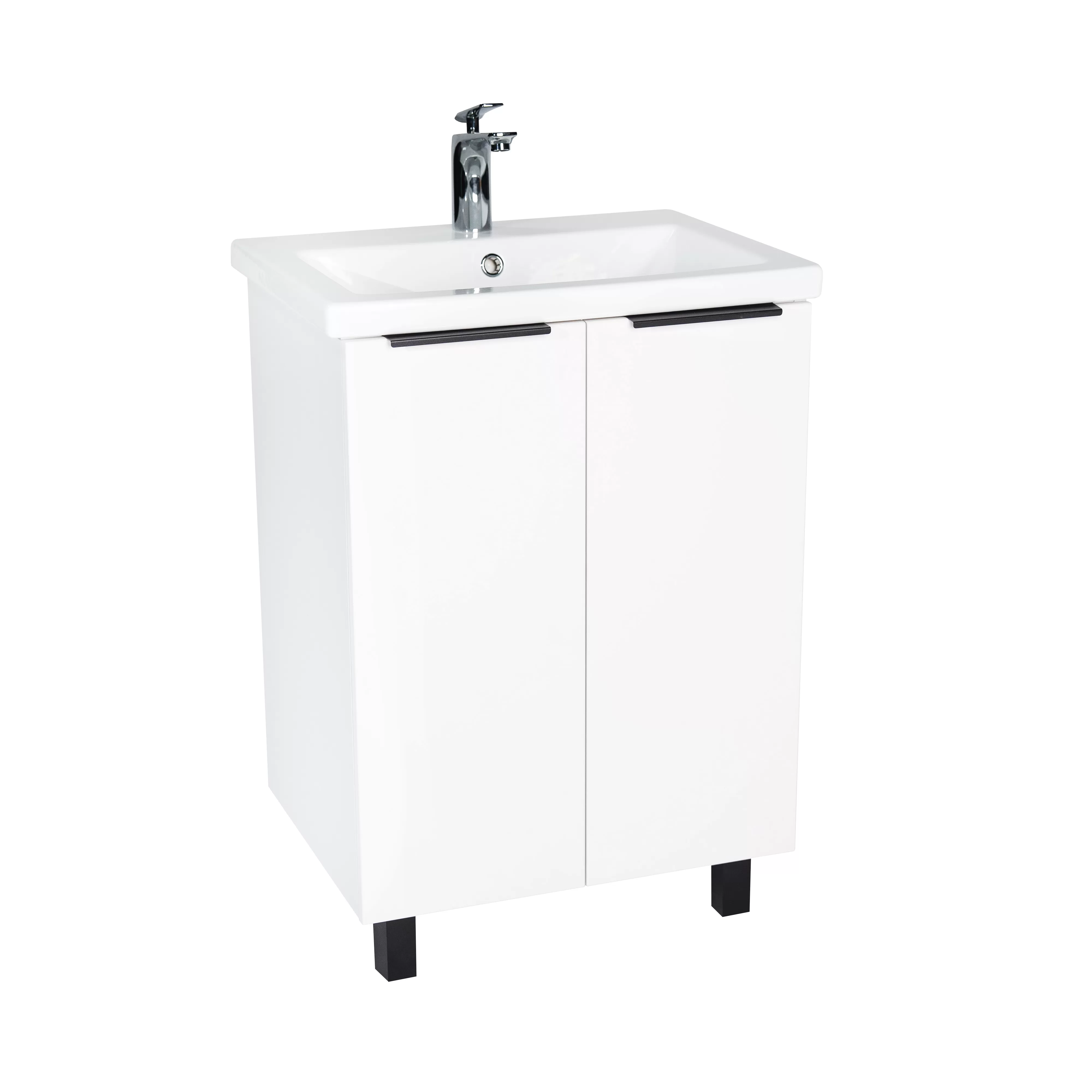 Тумба VIANT "Берлин" MODUO 60 2 ств белая 444х570х820 (VBER60MDBEL-T2ST)