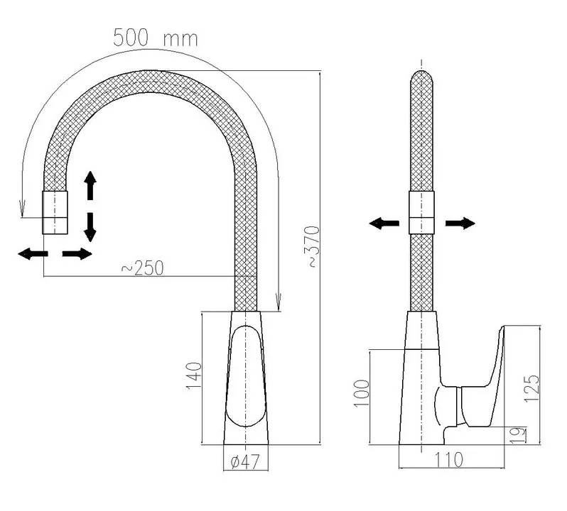 Смеситель для кухни Rav Slezak Amur AM719.5/10R