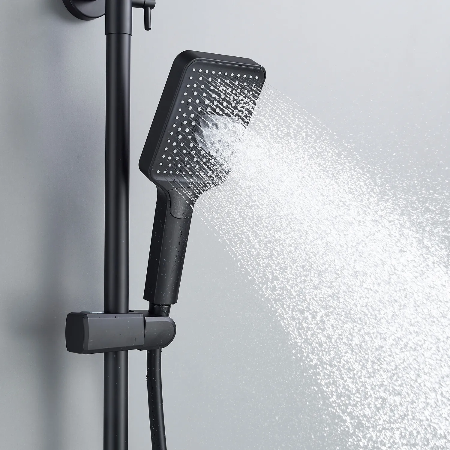 Душевая система Shevanik S4536H, черный