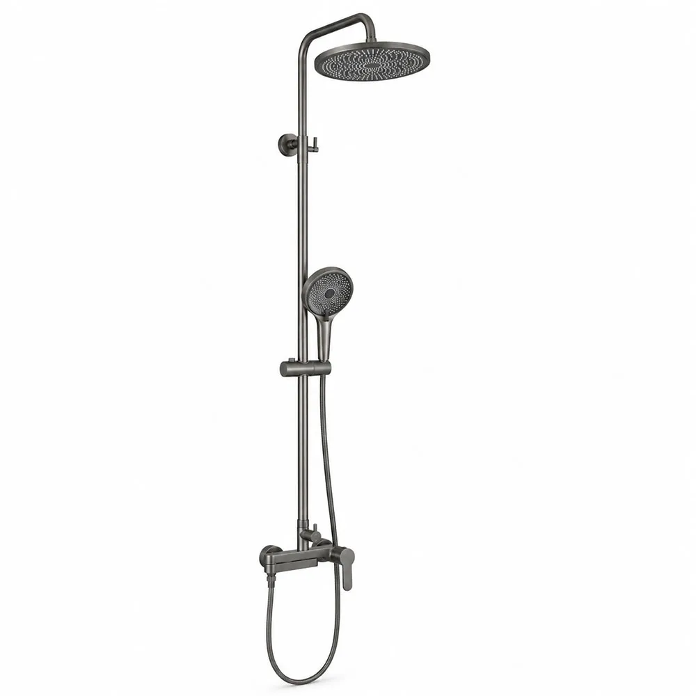Душевая система GAPPO G2499-39, оружейная сталь