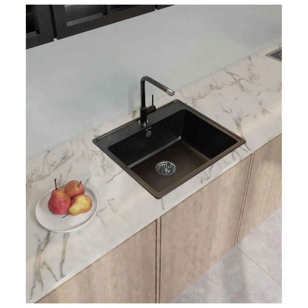 Кухонная мойка GranFest VERTEX 580, черный
