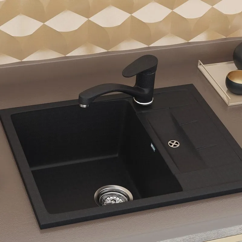 Смеситель для кухни Ulgran U-003-344, ультра-черный