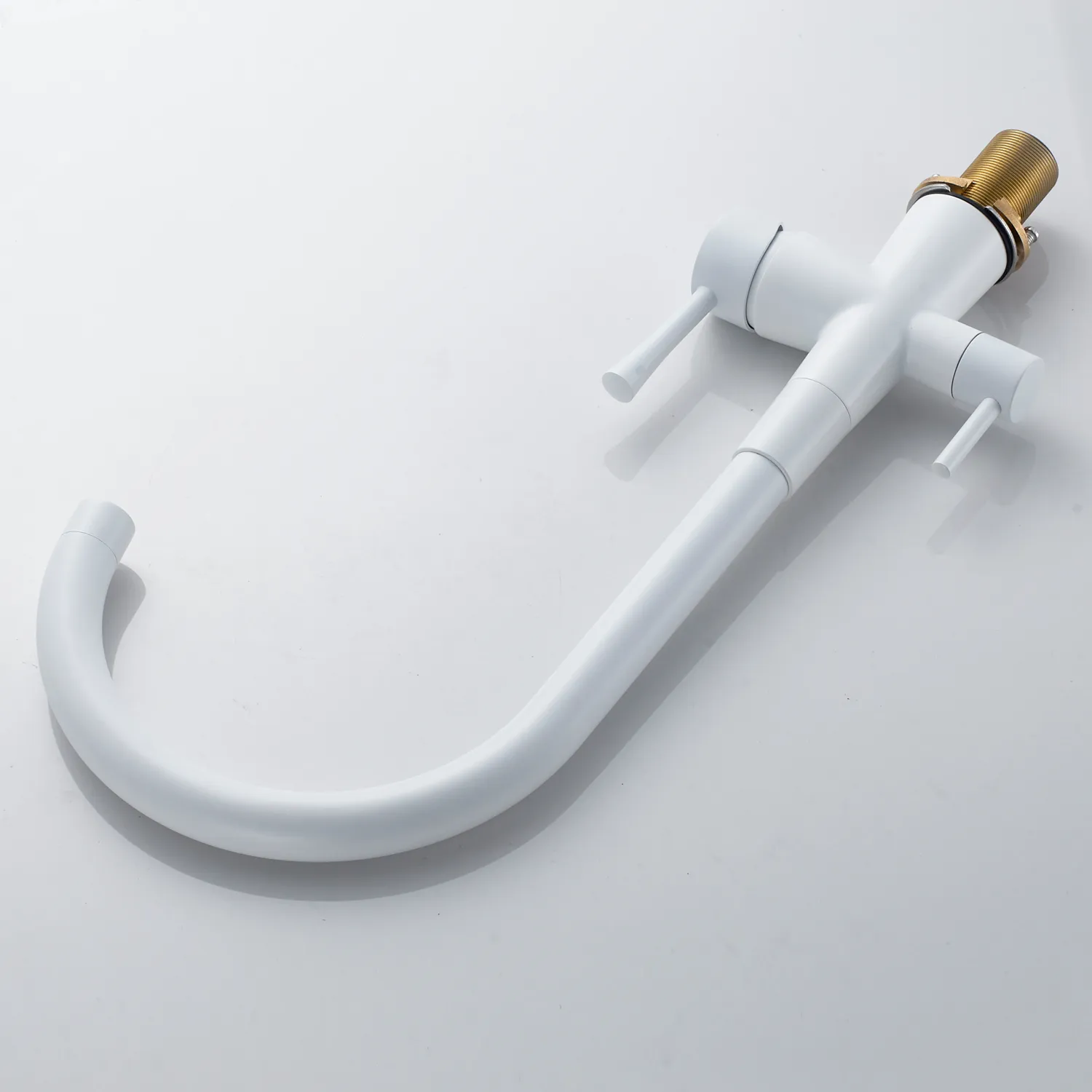 Смеситель для кухни с подключением фильтра Shevanik S428C, белый