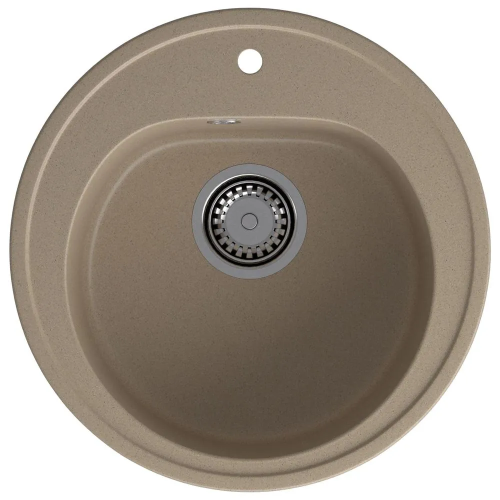 Кухонная мойка GranFest RONDO 510, песок