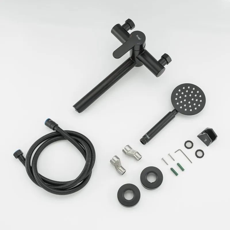 Смеситель для ванны FRAP F32801-6, черный