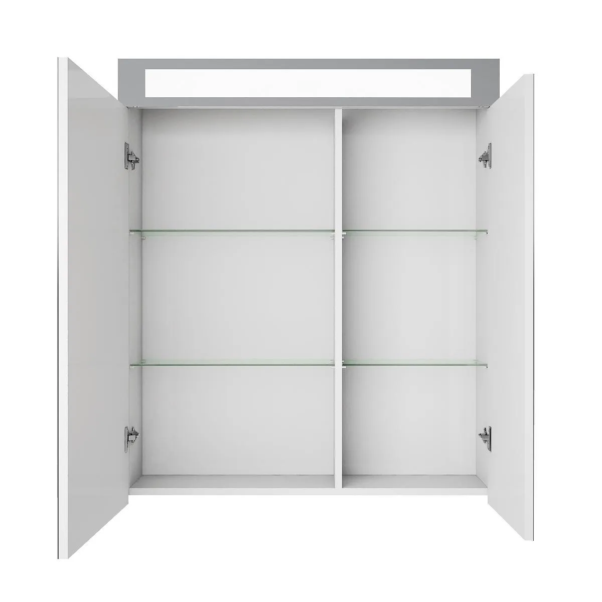 Зеркальный шкаф Dreja Uni 70 см, белый