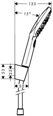 Душевой набор Hansgrohe Raindance Select E 120 3 jet хром (26720000)