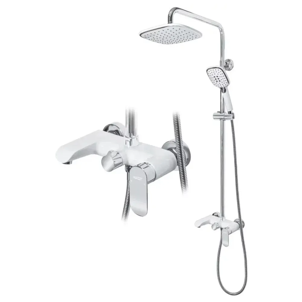 Душевая система Grocenberg GB7010WC, белый/хром