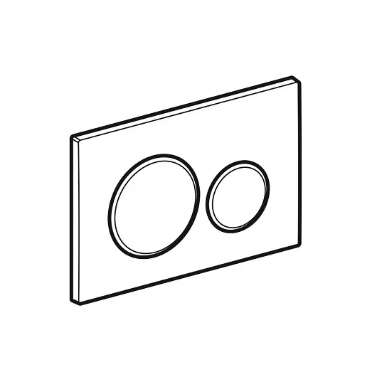 Смывная клавиша Geberit Sigma 20 (115.882.01.1) (матовый белый лак)