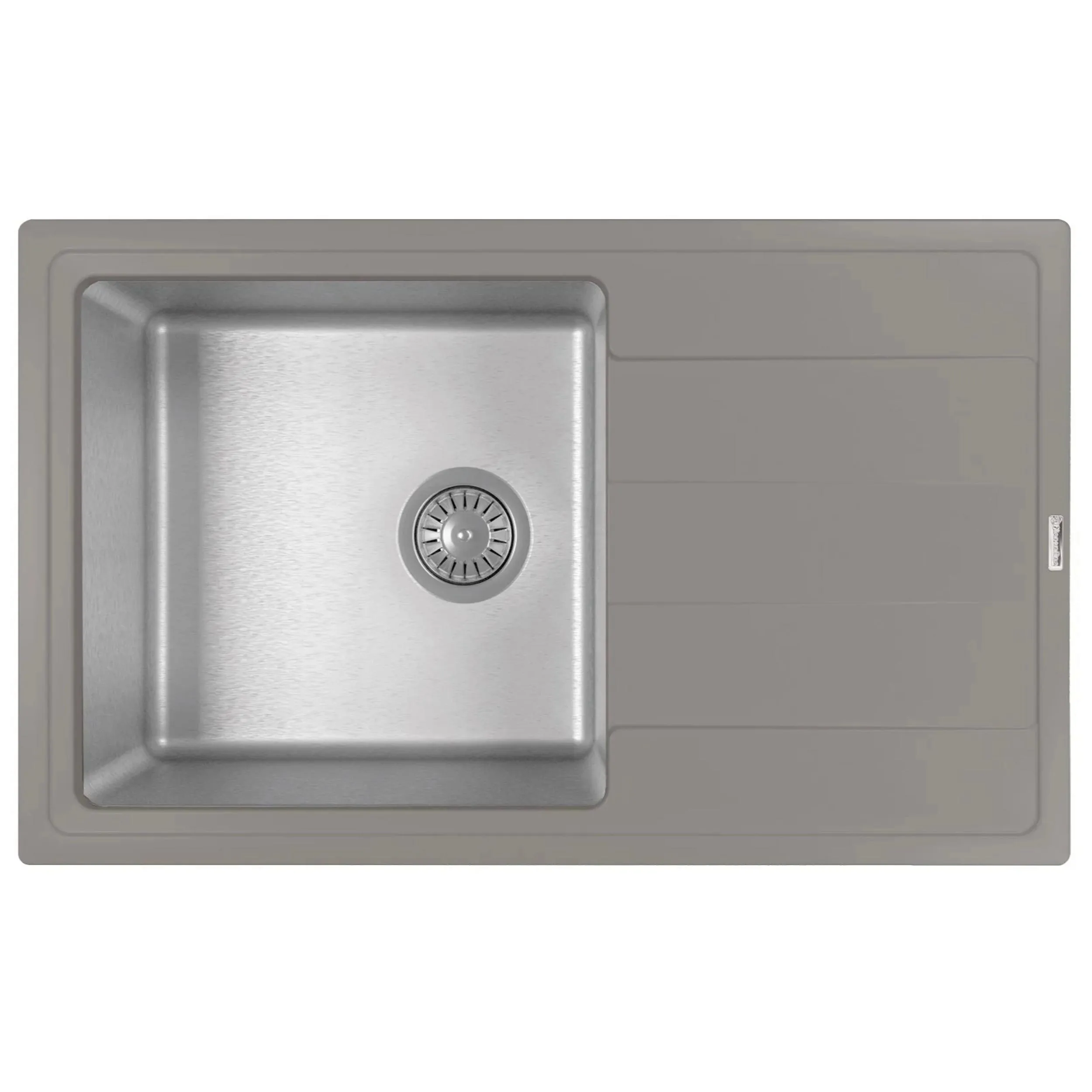 Кухонная мойка Florentina КОМБИ 21.395.D0780.307, серый шёлк