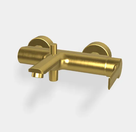 Смеситель для ванны и душа Fima Carlo Frattini Mast, золото брашированное (F3134/1OS)