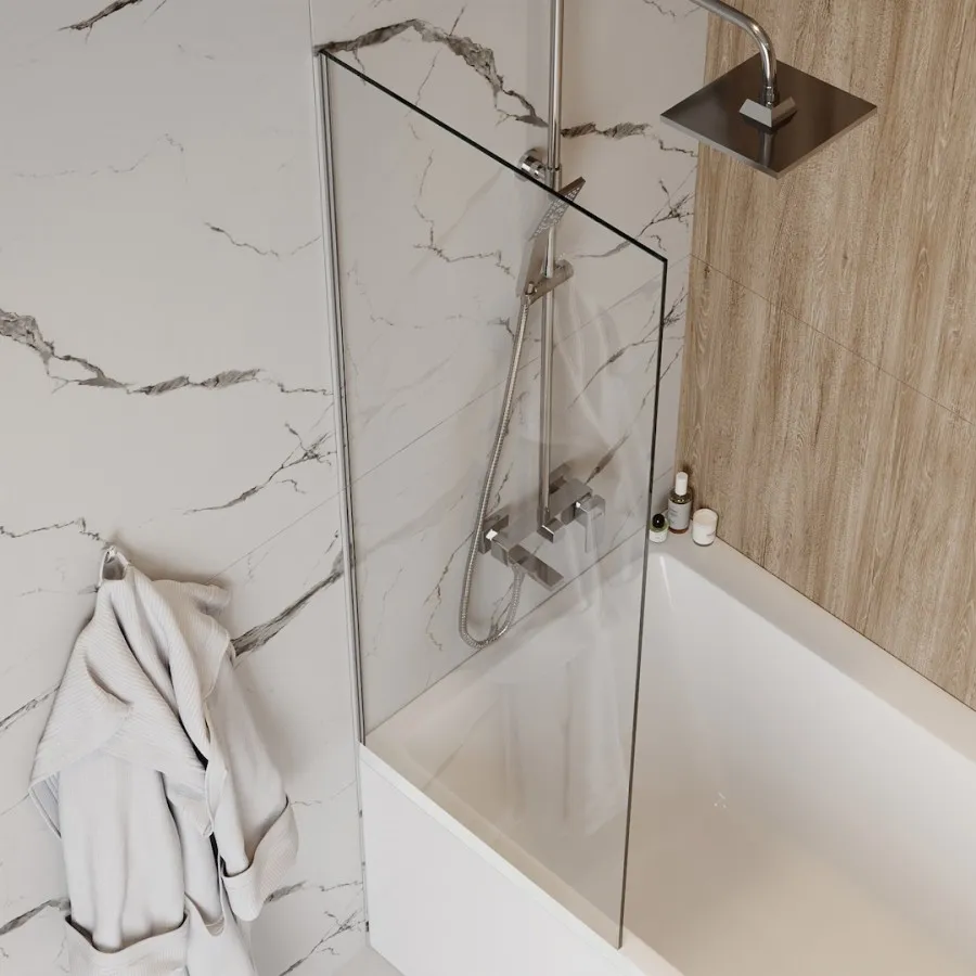 Шторка на ванну 60х140 см Maretti Marta MA41F6014099-015, профиль хром