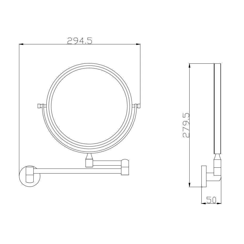 Зеркало косметическое Rav Slezak COLORADO COA1100, хром