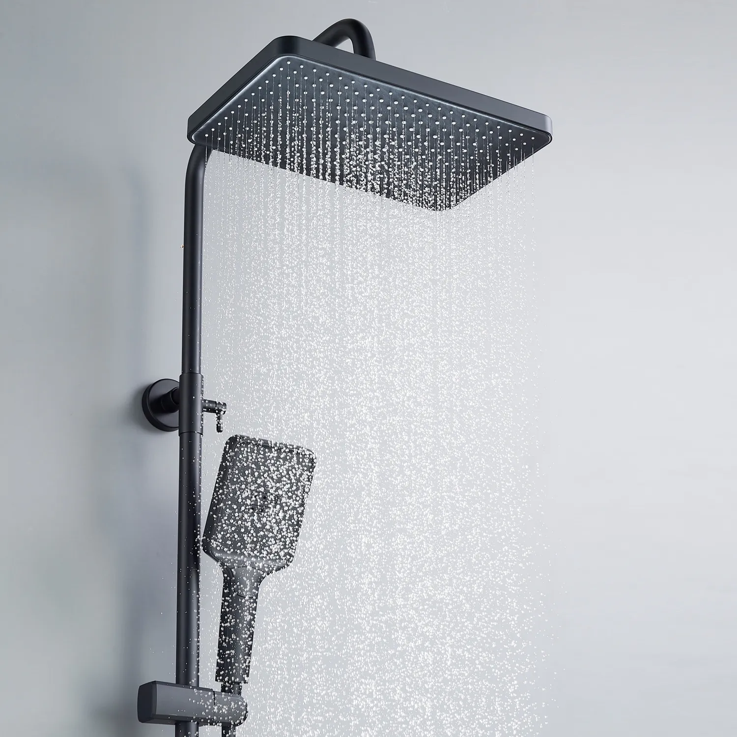 Душевая система Shevanik S4536H, черный