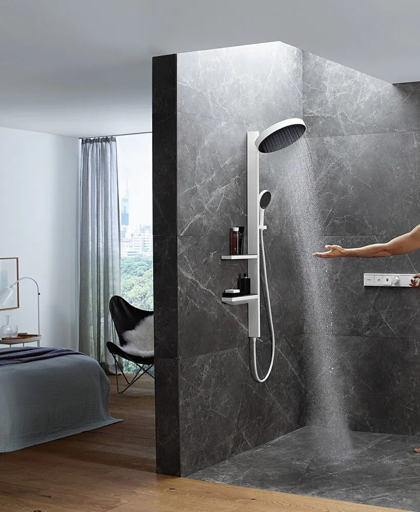 26842700S Set HG Rainfinity Showerpipe 360 1jet душевая система (26842700+26840180), матовый белый