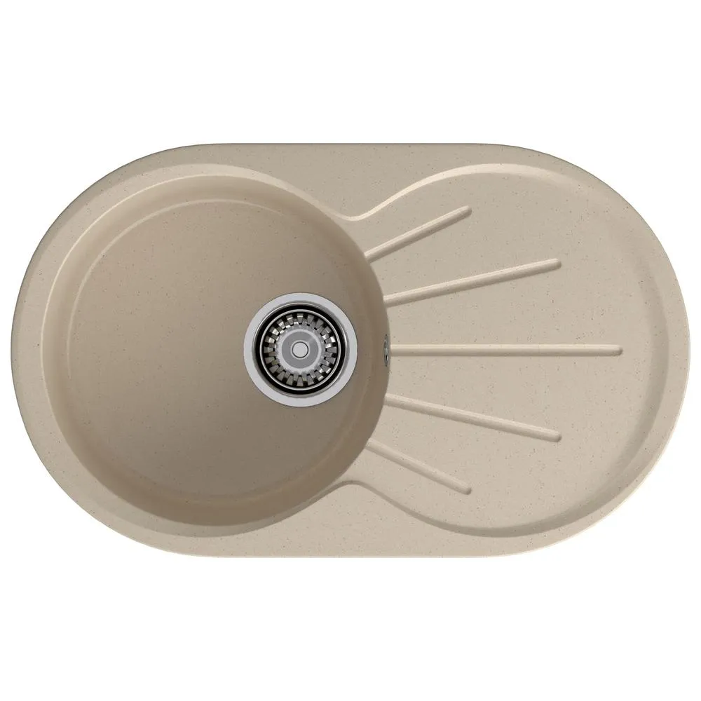 Кухонная мойка GranFest RONDO 750L, кашемир