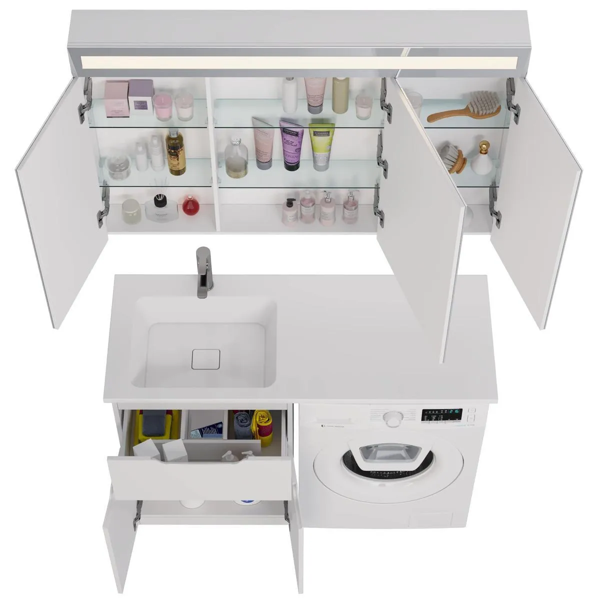 Тумба под раковину напольная Dreja Vega 60 см, белый