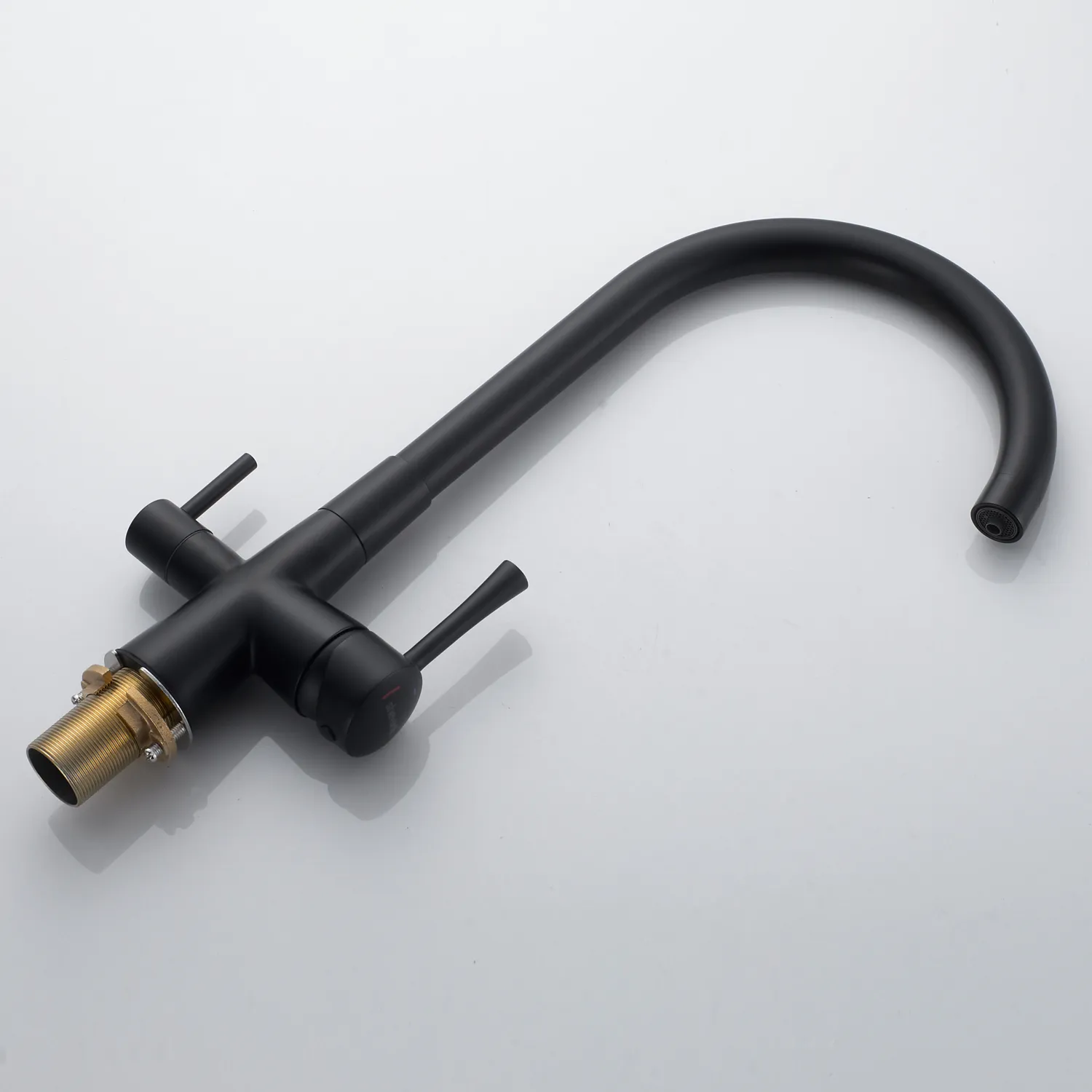 Смеситель для кухни с подключением фильтра Shevanik S428H, черный