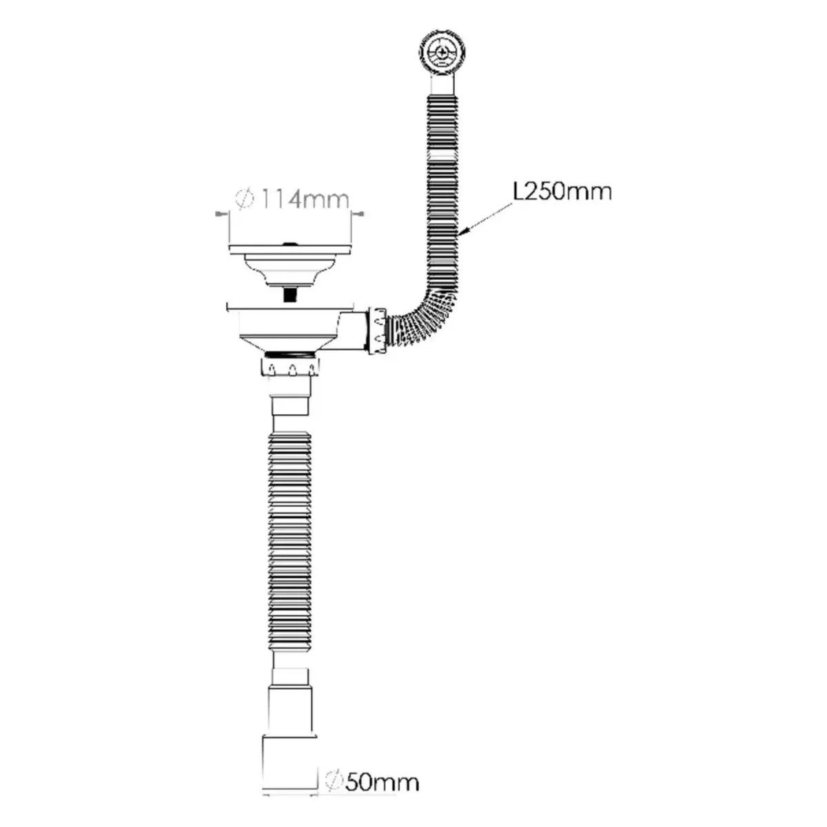 Сифон для кухонной мойки Nova NV1246