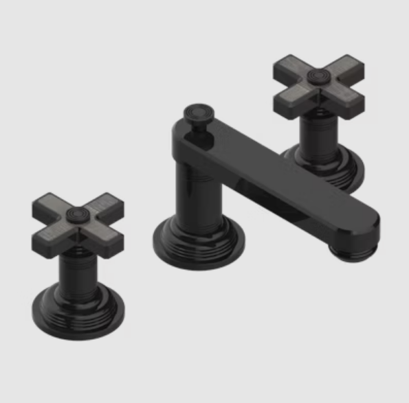 Смеситель для раковины THG West coast with guilloché decor, Black ceram (U9C D30 151)