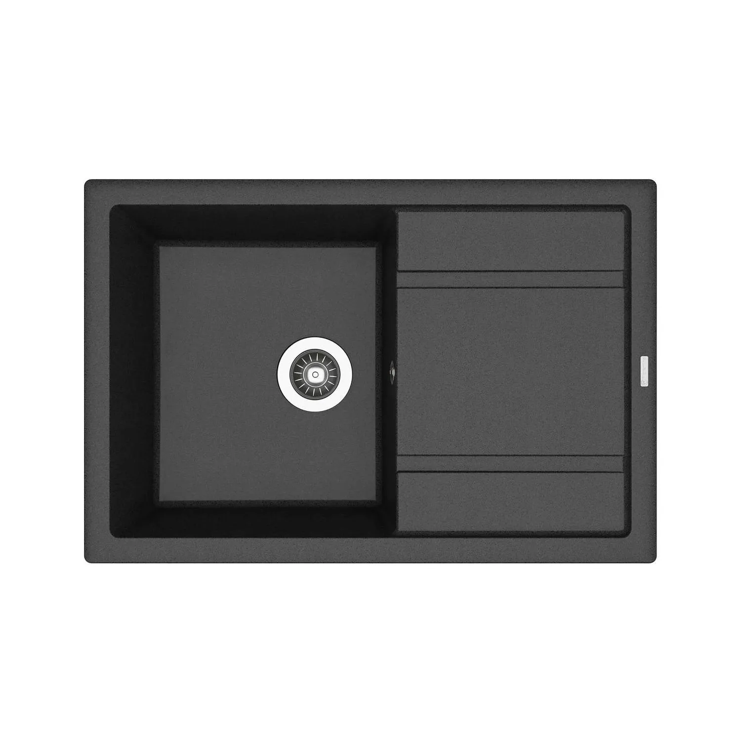 Мойка кухонная иск. камень Флорентина "Липси-760" 760х510 антрацит FSm (20.160.D0760.302)