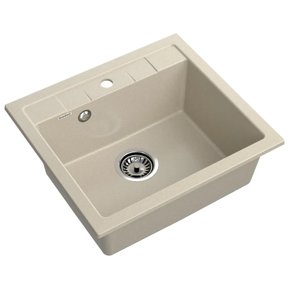 Кухонная мойка GranFest QUADRO 561, топаз