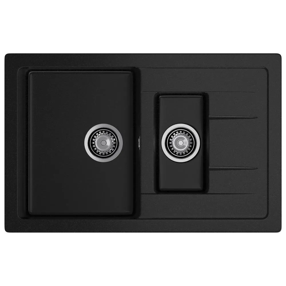 Кухонная мойка GranFest QUADRO 775KL, черный