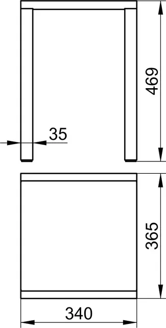 14982010051 PLAN Табурет, подходит также для душевой зоны, нагрузка: 100 kg, хром/белый (RAL 9010)