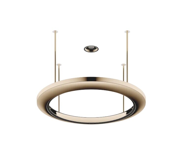 Панель дождевая Dornbracht AQUAHALO, 605х605, шампанское (золото 22кт) (41.750.979.47)