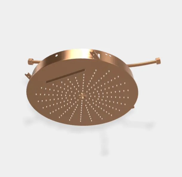 Верхний душ Fima Carlo Frattini Showerhead 400х400, брашированная янтарная бронза (F5911ZS)