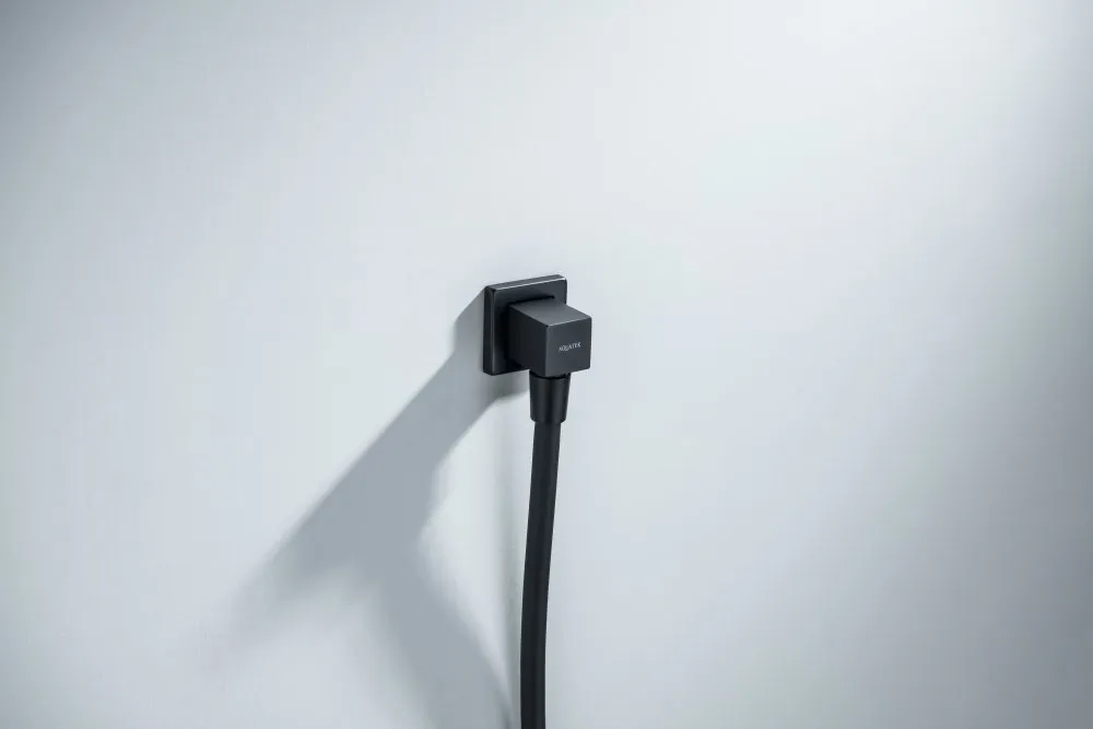 Шланговое подсоединение AQUATEK, матовый черный AQ2458MB