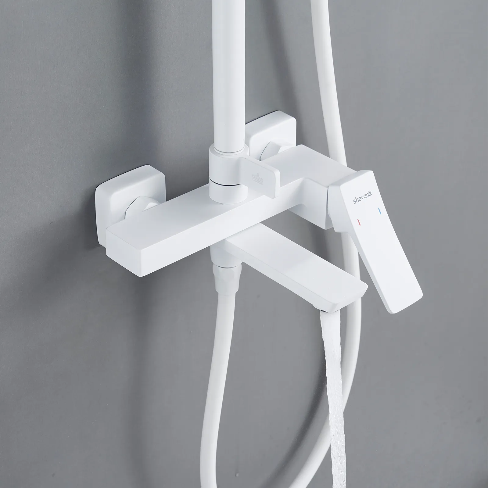 Душевая система Shevanik S4436C, белый