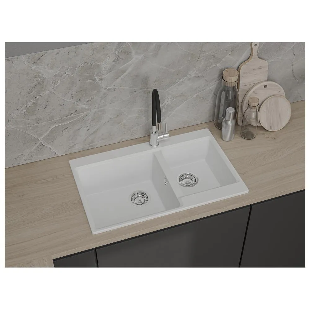 Кухонная мойка GranFest LEVEL 780K, иней