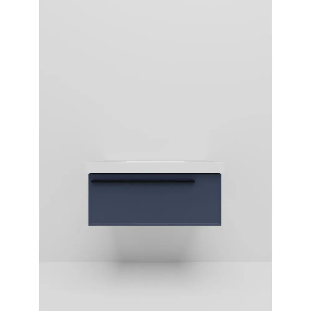 Тумба под раковину подвесная La Fenice Elba FNC-01-ELB-BG-90, синяя