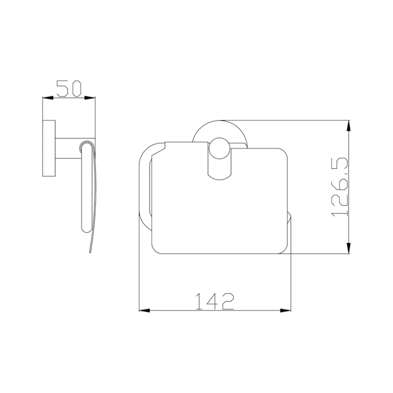 Держатель для туалетной бумаги Rav Slezak COLORADO COA0400MGK, серый металлик брашированный