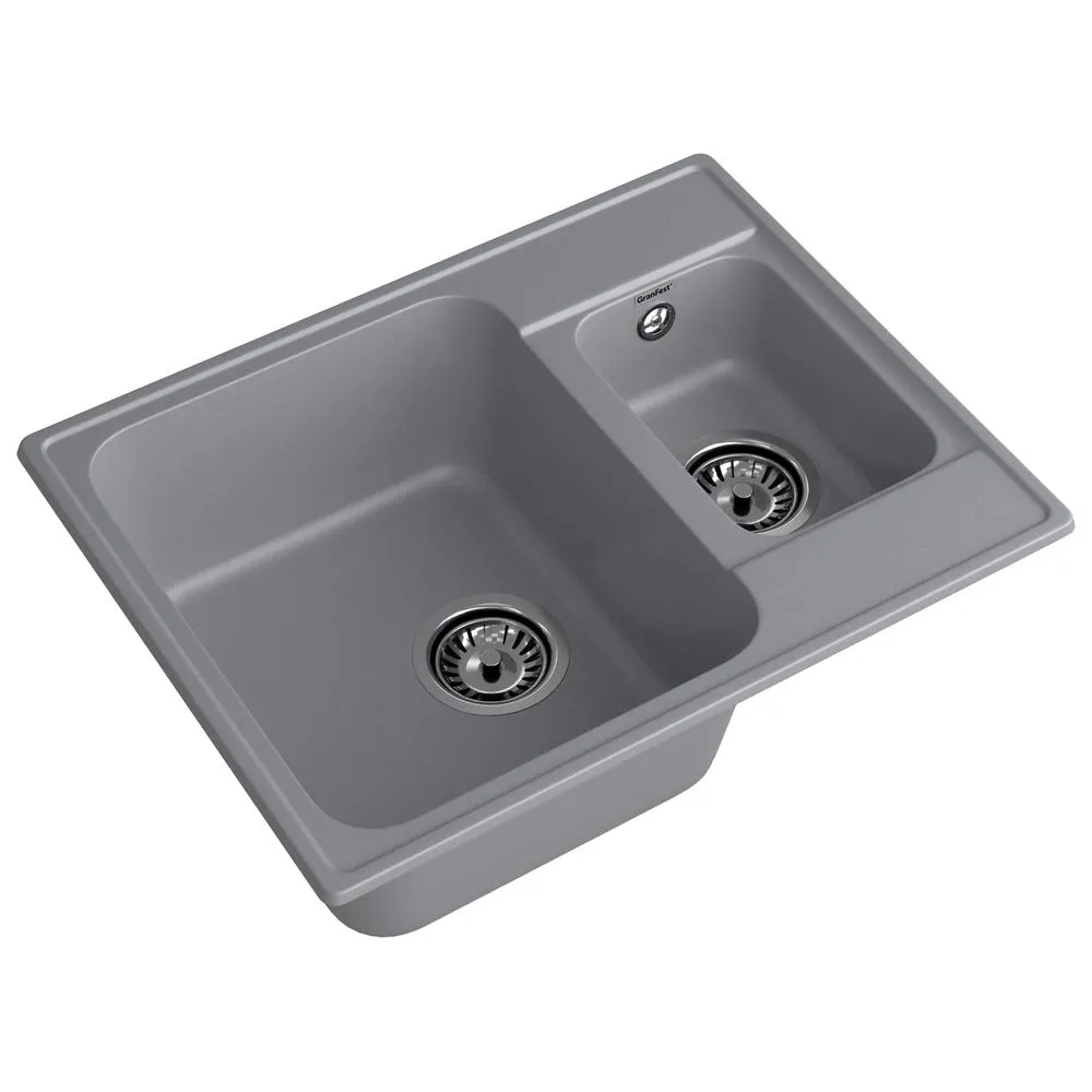 Кухонная мойка GranFest QUARZ 9, темно-серый